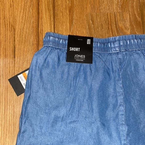 Jones New York signature lyocell tie front elastic waist short, size S, NWT - Picture 6 of 8
